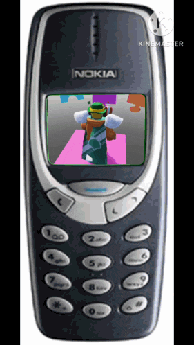 a nokia cell phone with a picture of a person on the screen