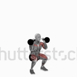a man is lifting dumbbells over his head .