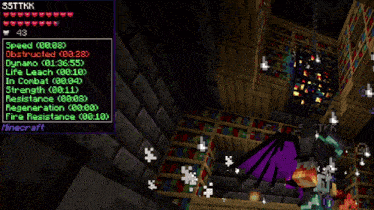 a screenshot of a minecraft game with the name 33ttkk
