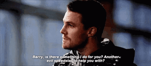 a man is talking to another man and says `` barry , is there something i do for you ? ''