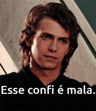 a picture of a man with the words " esse confi e mala " on it