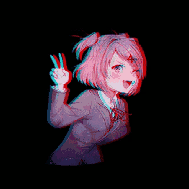 a pixel art of a girl with a creeper face on her face