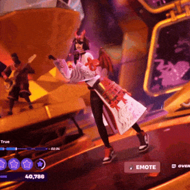 a screenshot of a video game with a score of 40,786 on the bottom