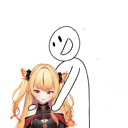 a drawing of a person hugging a girl with a red heart in the background