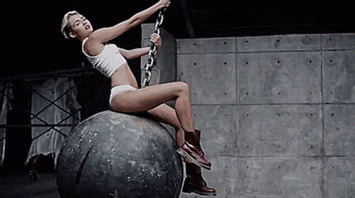 Wrecking Ball Miley Cyrus GIF - Wrecking Ball Miley Cyrus Pose GIFs