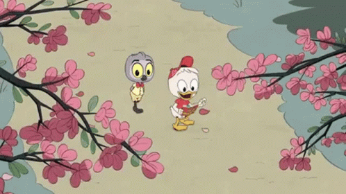 Cherry Blossoms Ducktales GIF - Cherry Blossoms Ducktales Ducktales2017 GIFs