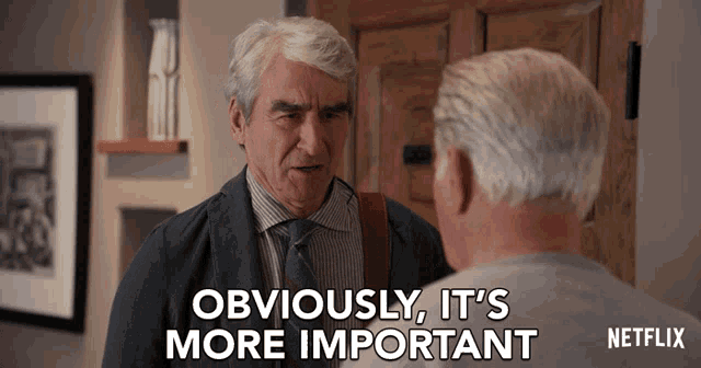 Obviously Its More Important Sam Waterston GIF - Obviously Its More Important Sam Waterston Sol Bergstein GIFs