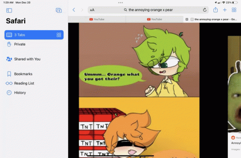 Me When I Look Up Annoying Orange Look At The Pair In The Right Lol GIF