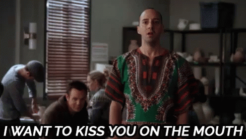 I Wanna Kiss You On The Mouth - Community GIF - Community Tony Hale Kiss GIFs