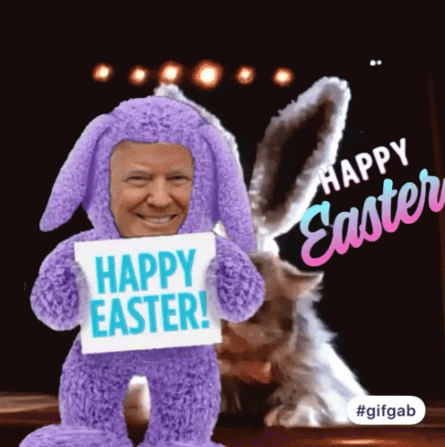 Trump Happy Easter GIF - Trump Happy Easter Easter Bunny GIFs