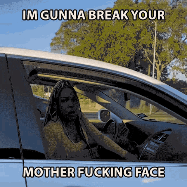 Im Gunna Break Your Mother Fucking Face Road Rage GIF - Im Gunna Break Your Mother Fucking Face Road Rage Upgrayedd GIFs