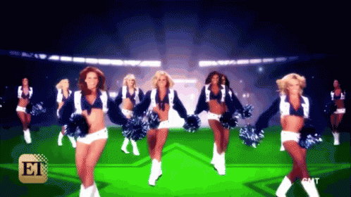 Go Cowboys! GIF - Dallas Cowboys Cheerleaders Dancing GIFs