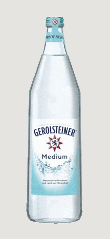 a bottle of hydrogen-carbonated water is empty