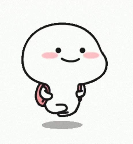 a cartoon character with a backpack and a smile on his face is walking .