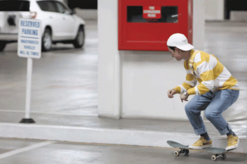 Adrian Skate Skateboard GIF - Adrian Skate Skateboard Parking Lot GIFs