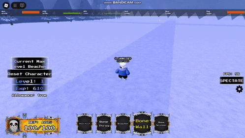 a screenshot of a video game shows a character named sans