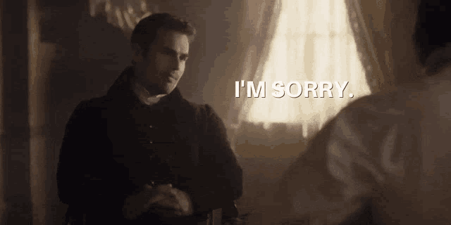 a man says i 'm sorry to another man