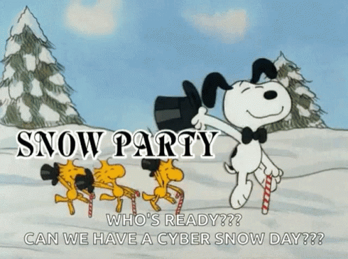 Snow Party Snow Day GIF - Snow Party Snow Day Snoopy GIFs