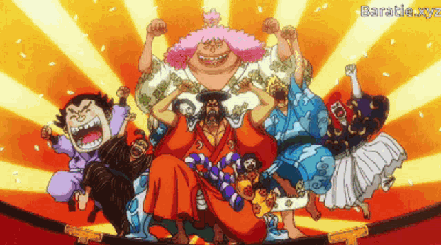 a group of cartoon characters with the word barable.xyz at the top
