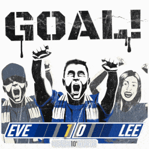 Everton F.C. (1) Vs. Leeds United (0) First Half GIF - Soccer Epl English Premier League GIFs