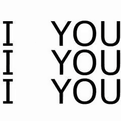 a sign that says `` i love you '' with a red heart , lips , and footprints .