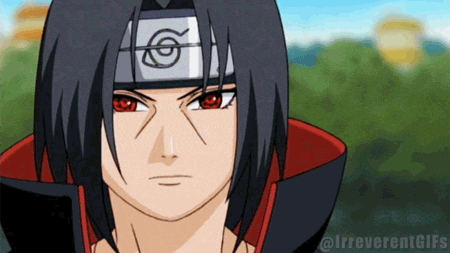 a close up of a cartoon character with red eyes and a headband with the letter s on it