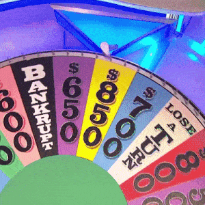 Wheel Of Fortune Wheelbarrow GIF