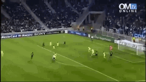 a soccer game is being broadcasted on om tv online