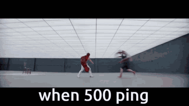 when 500 ping is displayed on a black screen