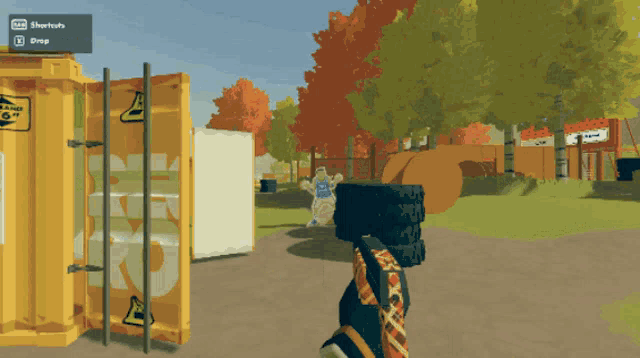 a screenshot of a video game that says " shortcuts " on it