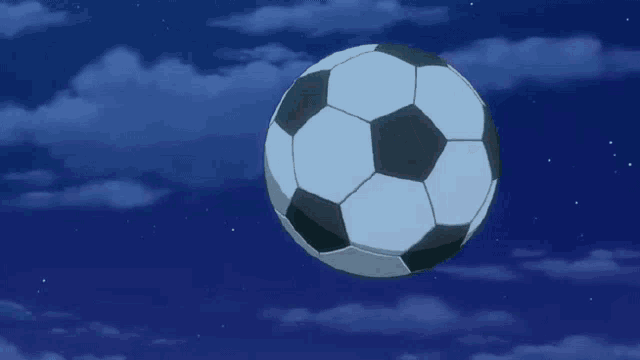 a cartoon character with red hair holding a soccer ball
