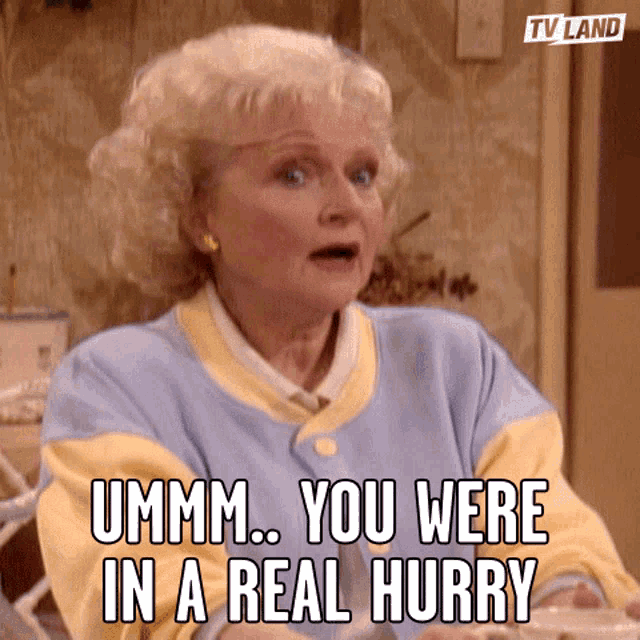 Ummm You Were In A Real Hurry In A Hurry GIF - Ummm You Were In A Real Hurry In A Hurry Rush GIFs