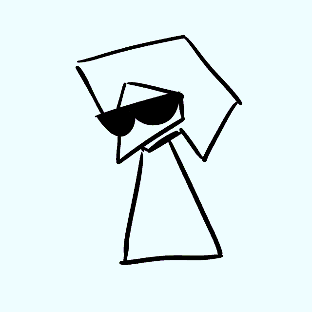 a drawing of a person with sunglasses and the words get jiggy on the bottom
