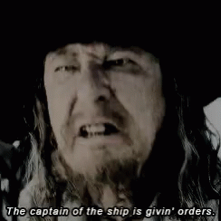 Georffrey Rush Captain Of The Ship Is Giving Orders GIF - Georffrey Rush Captain Of The Ship Is Giving Orders Barbossa GIFs