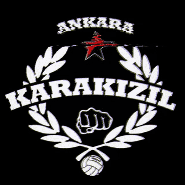 a black background with the words ankara karakızıl in white letters
