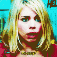 a woman says i 'm sorry in a pixelated photo