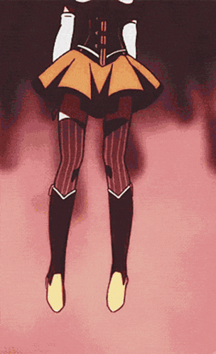 a drawing of a person 's legs with a skirt and tights