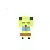a pixel art of a person with the words `` hey do want to ''