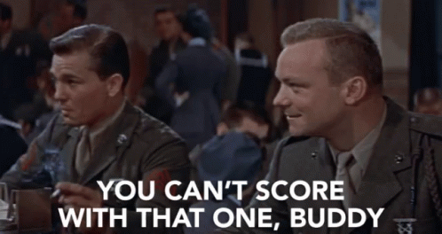 You Cant Score With That One No Score GIF - You Cant Score With That One No Score Tab Hunter GIFs