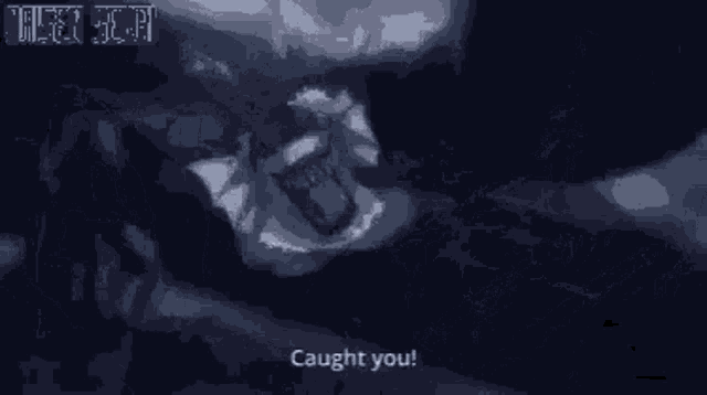 a silhouette of a person with the words caught you at the bottom