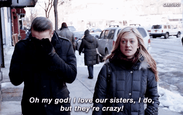 a woman says oh my god i love our sisters
