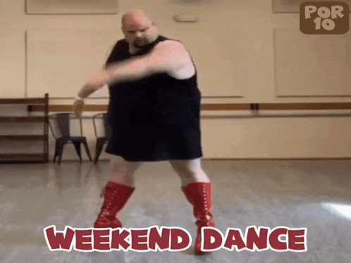 Weekend Dance Tgif GIF - Weekend Dance Tgif Fat Man Dancing GIFs