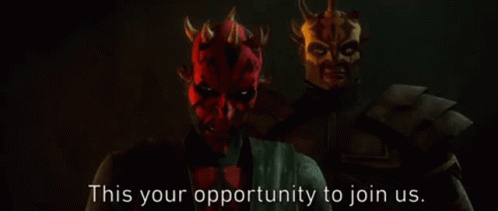 Star Wars Darth Maul GIF - Star Wars Darth Maul This Your Opportunity To Join Us GIFs