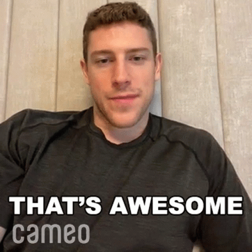 Thats Awesome Charlie Coyle GIF - Thats Awesome Charlie Coyle Cameo GIFs