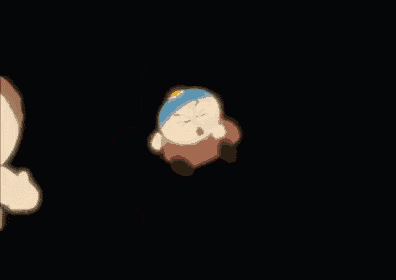 a cartoon character with a blue hat and a yellow wig