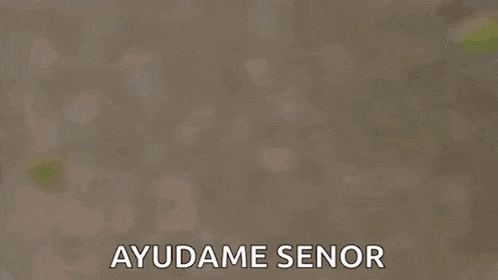 a person is holding a toy in their hand with the words `` ayudame senor '' written on it .
