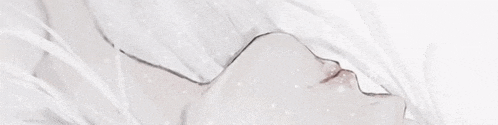 a close up of a person 's face with a white veil covering it .