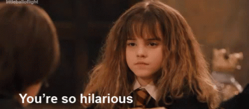 Hermione Hilarious GIF - Hermione Hilarious Sarcasm GIFs