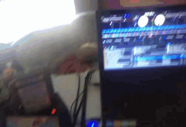 a blurred image of a person playing a game