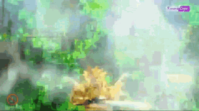 a blurred image with a purple sign that says league